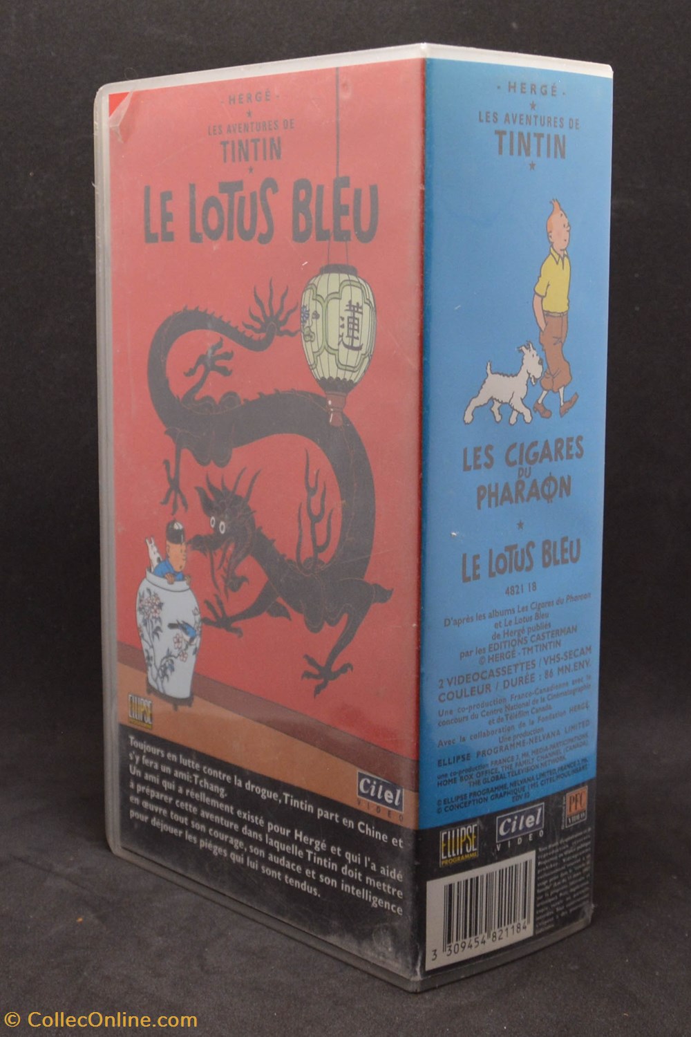 divers film dvd blu ray vhs double citel 1995 les cigares du pharaon le lotus bleu