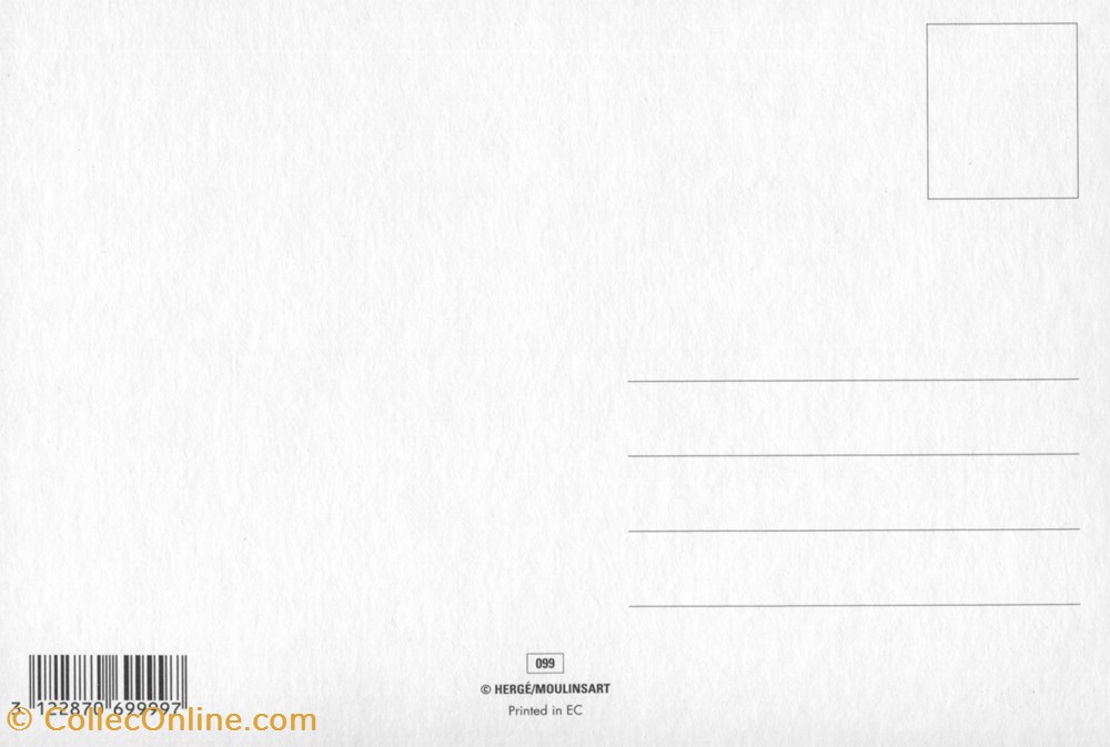 postale carte moulinsart 10x15 le sceptre ottokar 099