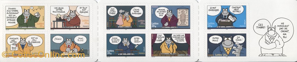 France - Carnet - 10*20g - Sourires Le chat Philippe Geluck timbre france carnet 10 20g sourires le chat philippe geluck