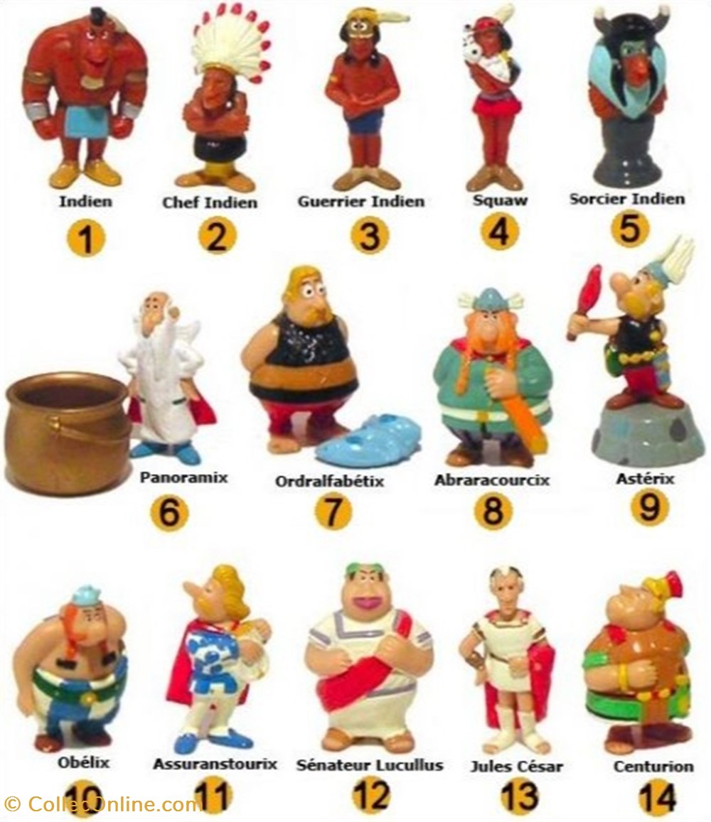 Série 02 - Astérix en amérique - 1997 figurines serie 02 asterix en amerique 1997