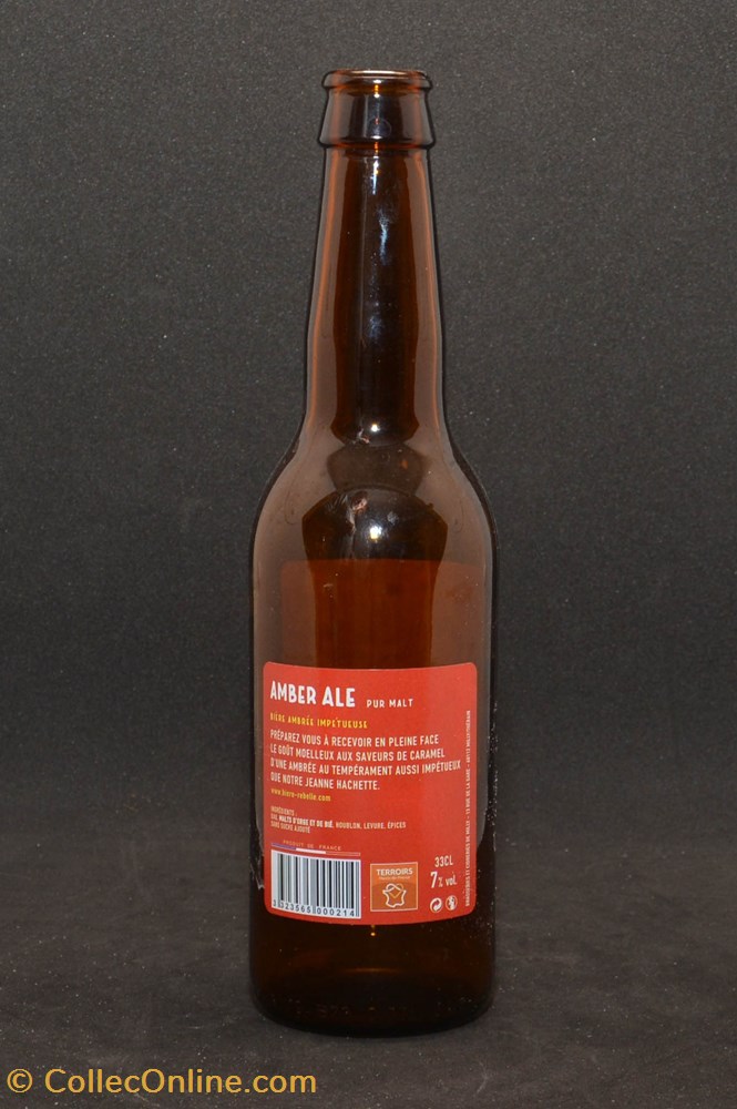 Rebelle - Ambrée - FR - 7% - 33cl art de la table argenterie bistrot alimentation bouteille rebelle ambree fr 7 33cl
