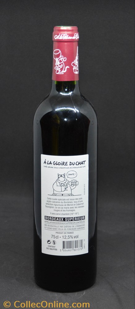 bistrot alimentation bouteille vin a la gloire du chat rouge 2018