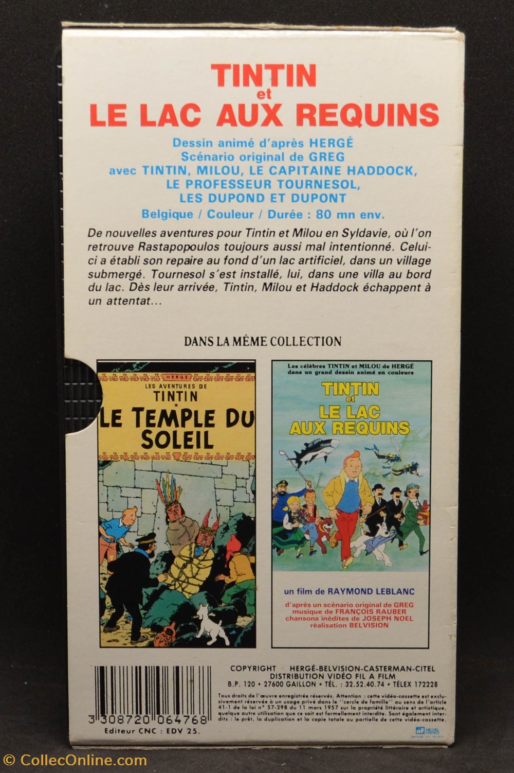 divers film dvd blu ray vhs citel tintin et le lac aux requins