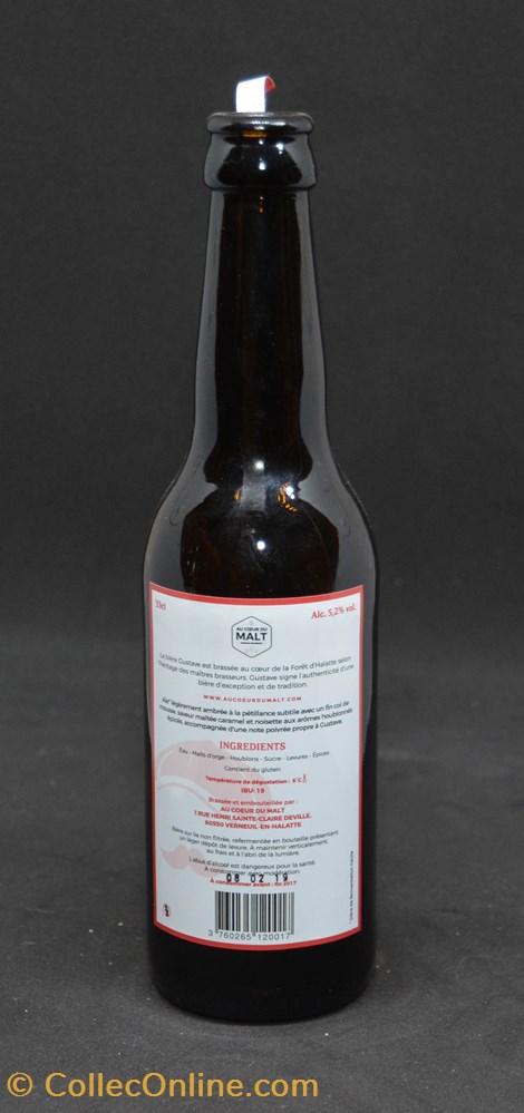 Gustave - Ambrée - FR - 5,2% - 33cl art de la table argenterie bistrot alimentation bouteille gustave ambree fr 5 2 33cl
