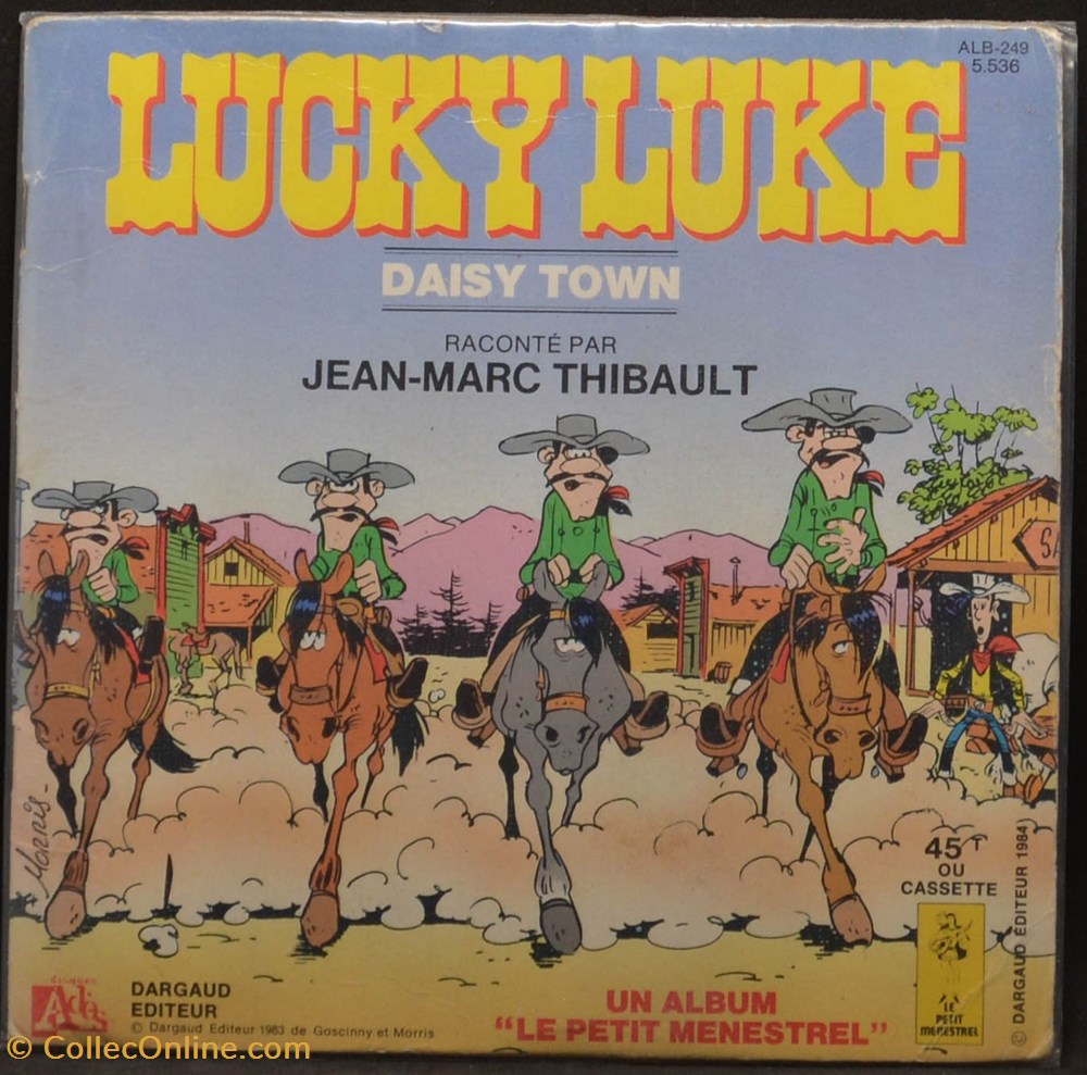 musique instruments disques vinyles vinyl 45 tours 1983 lucky luke daisy town