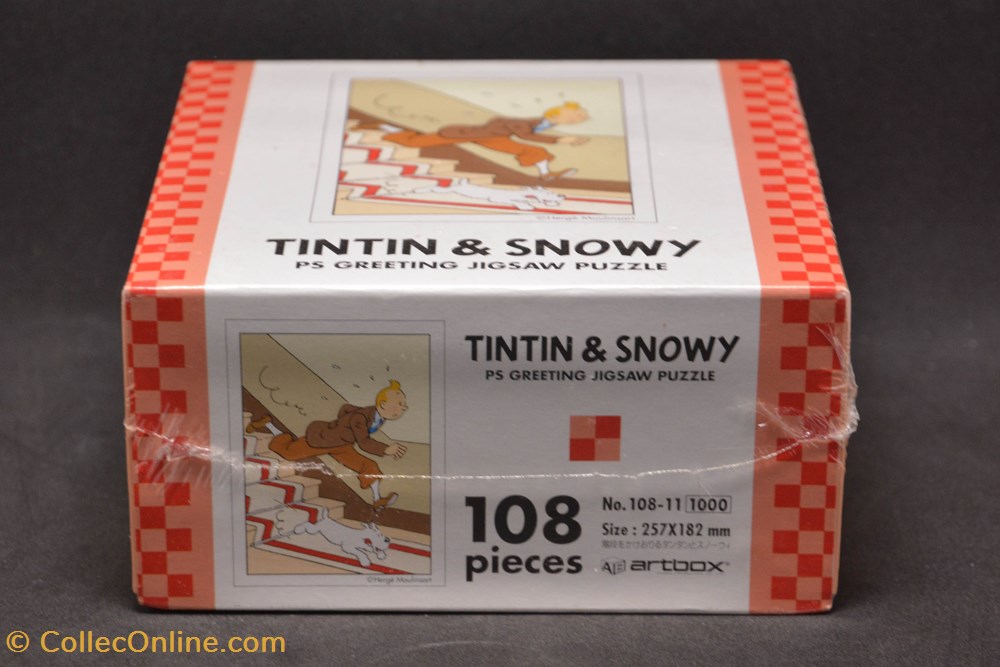 ArtBox - Japon - Années 90 - 108 pièces - Tintin & Snowy - Rouge 2 jeux jouets puzzle artbox japon annees 90 108 pieces tintin snowy rouge