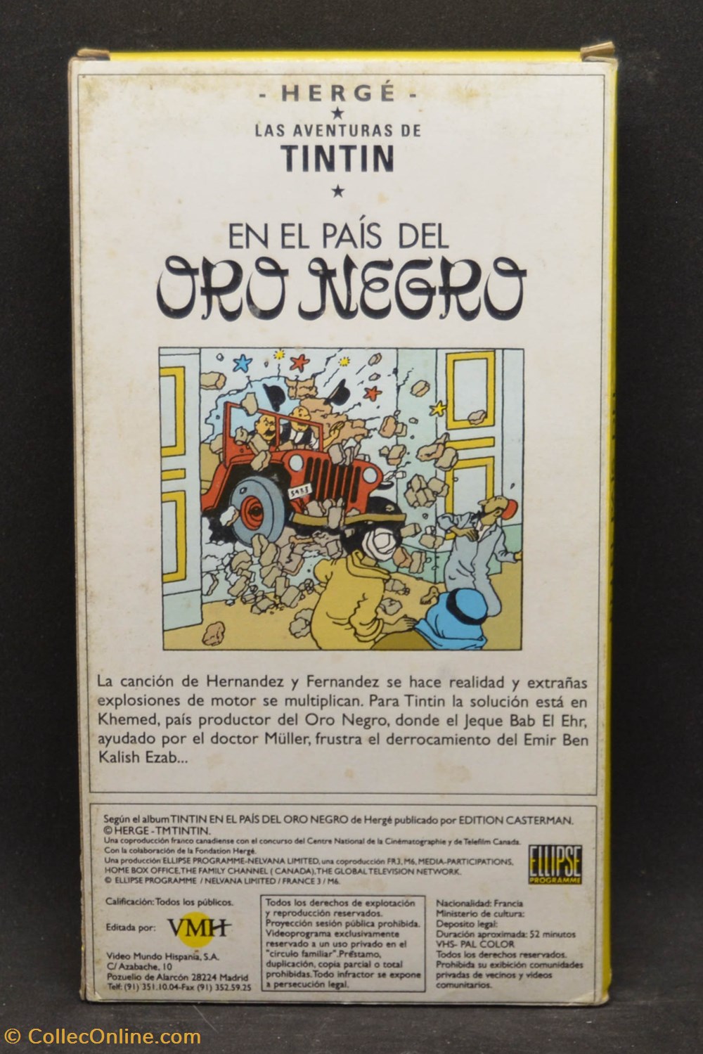 divers film dvd blu ray vhs ellipse espagnol tintin en en el pais del oro negro