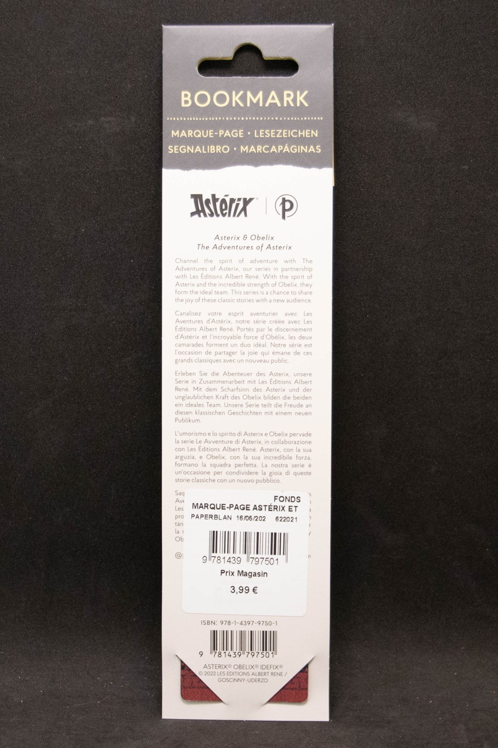 Paperblank - Marque-page - Obélix divers paperblank marque page obelix