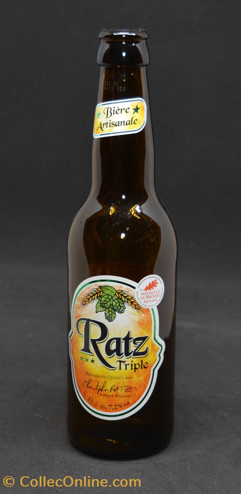 Ratz Triple - Blonde - FR - 7,2% - 33cl art la table argenterie bistrot alimentation bouteille ratz triple blonde fr 7 2 33cl