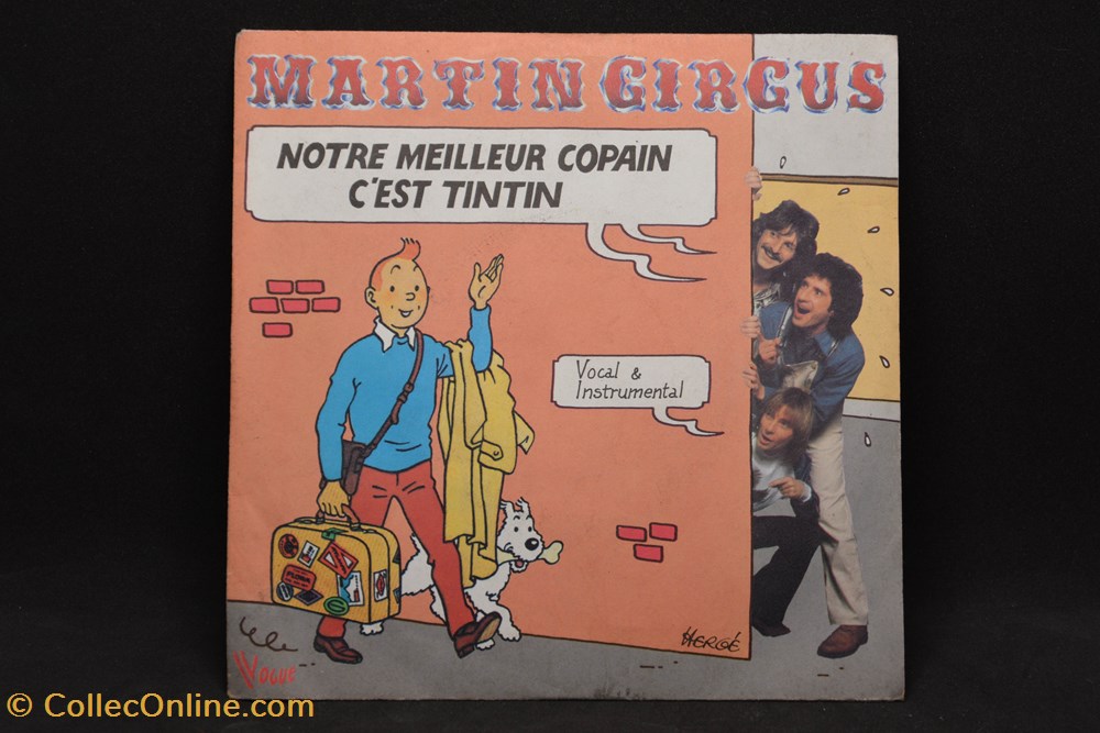 divers film dvd blu ray vinyl 45 tours martin circus notre meilleur copain est tintin