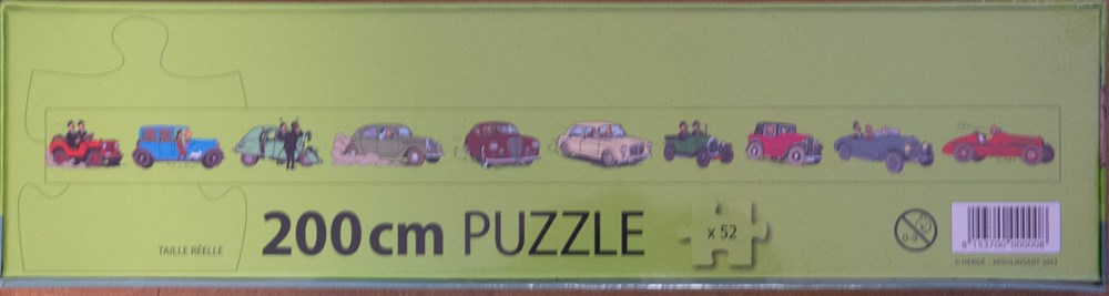 jeux de societe jouets casse tete puzzle moulinsart 52 pieces voiture