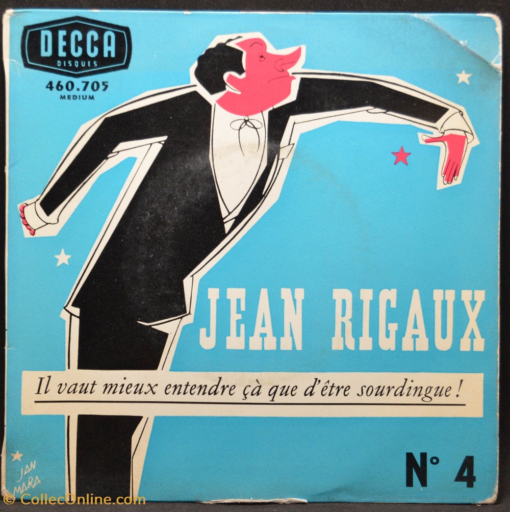 Vinyl - 45 tours - Jean Rigaux - n°4 divers vinyl 45 tours jean rigaux n 4