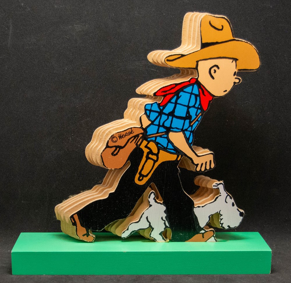 Silhouette - 1990 - Tintin en Amérique divers decorations magnets autocollants silhouette 1990 tintin en amerique