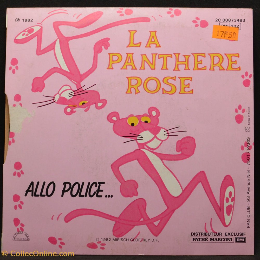 Vinyl - 45 tours - 1982 - La panthère rose musique instruments disques vinyles vinyl 45 tours 1982 la panthere rose