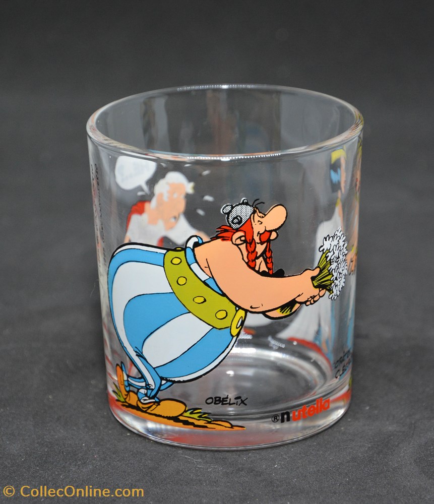 art de table argenterie verre 1995 nutella obelix cleopatre et cesar