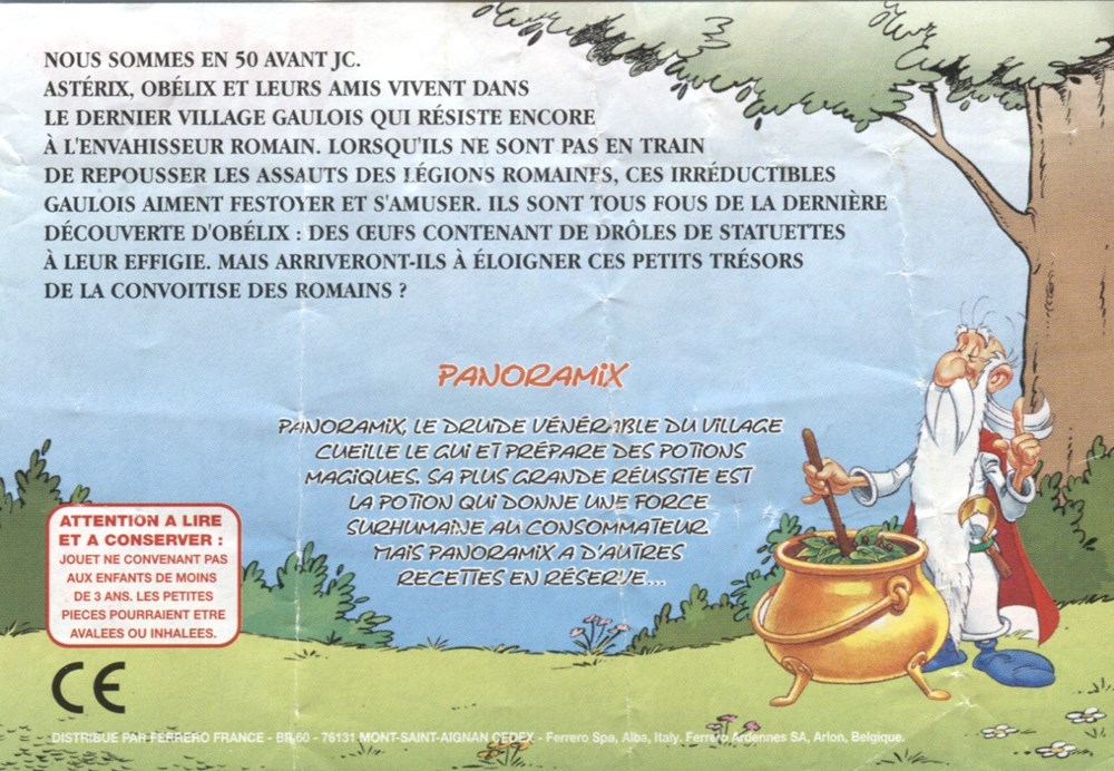 Série 03 - Astérix et les romains - 2003 - 06 - Panoramix - Notice figurines serie 03 asterix et les romains 2003 06 panoramix notice
