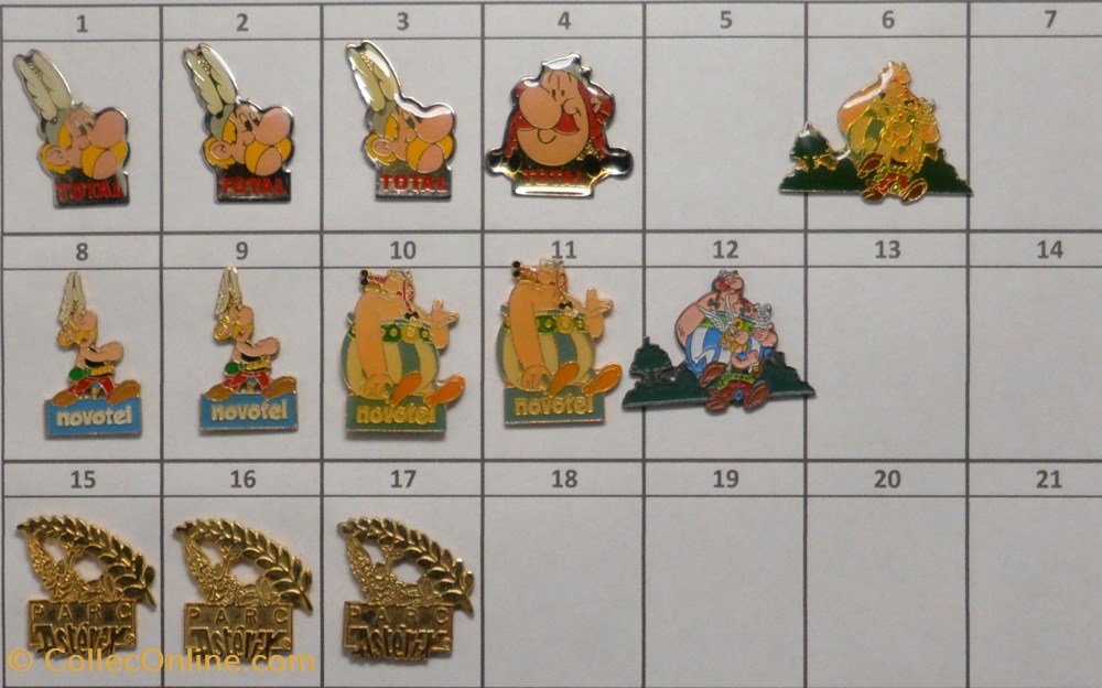 Astérix divers pin badges asterix