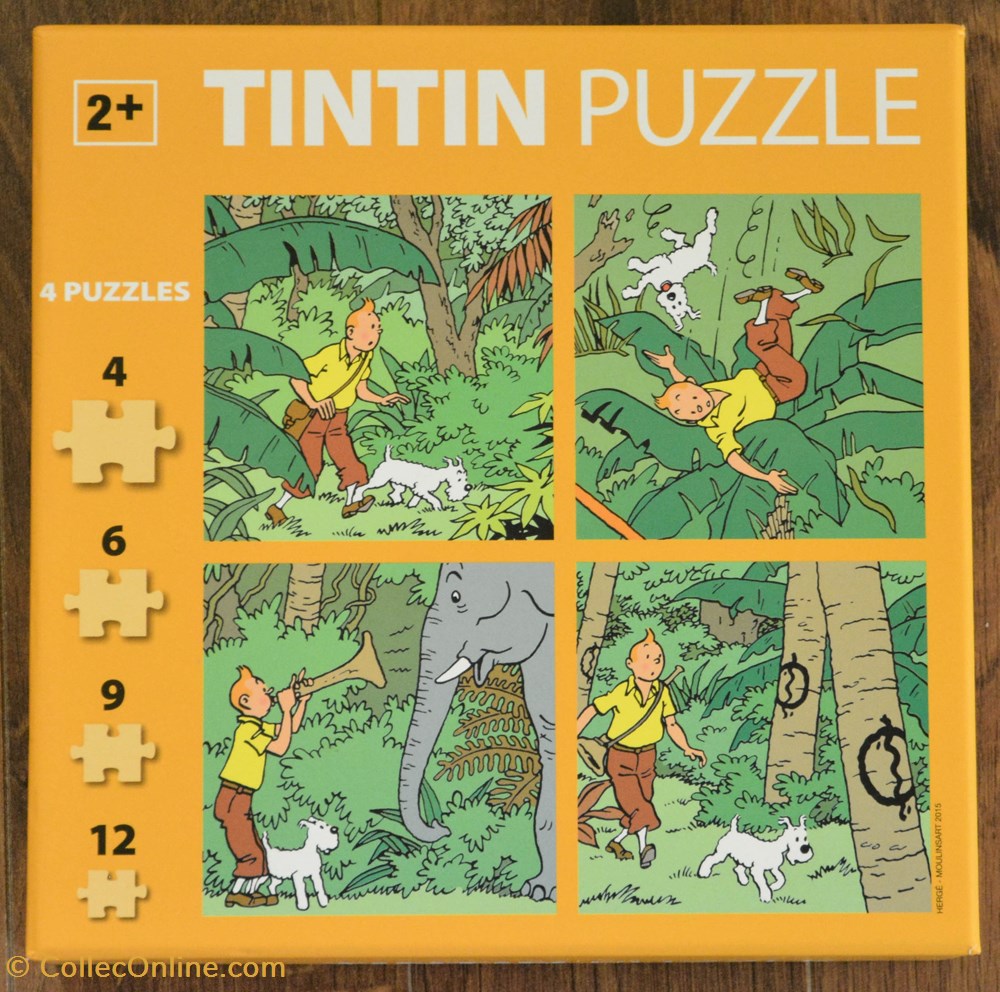 Moulinsart - 4-6-9-12 pièces - Les cigares du pharaon jeux de societe jouets casse tete puzzle moulinsart 4 6 9 12 pieces les cigares du pharaon