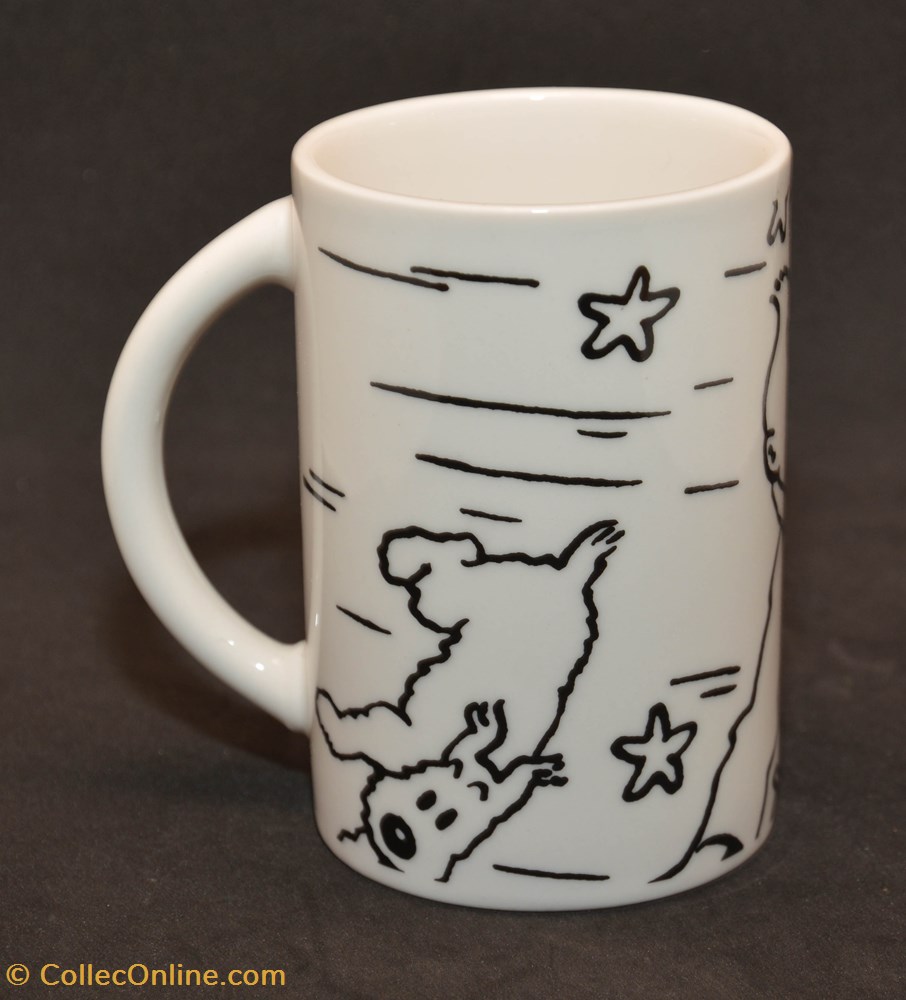 art de la table argenterie service a the cafe tass mug tintin chute