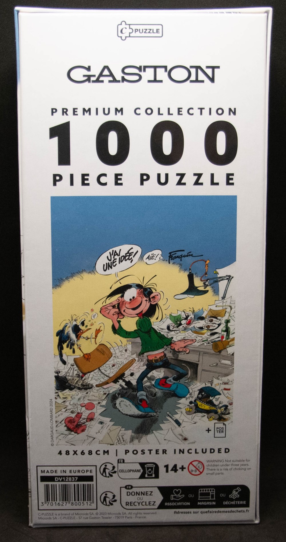 Gaston Lagaffe - 2023 - C-Puzzle - 1000 pièces - J'ai une idée jeux societe jouets casse tete gaston lagaffe 2023 c puzzle 1000 pieces ai une idee