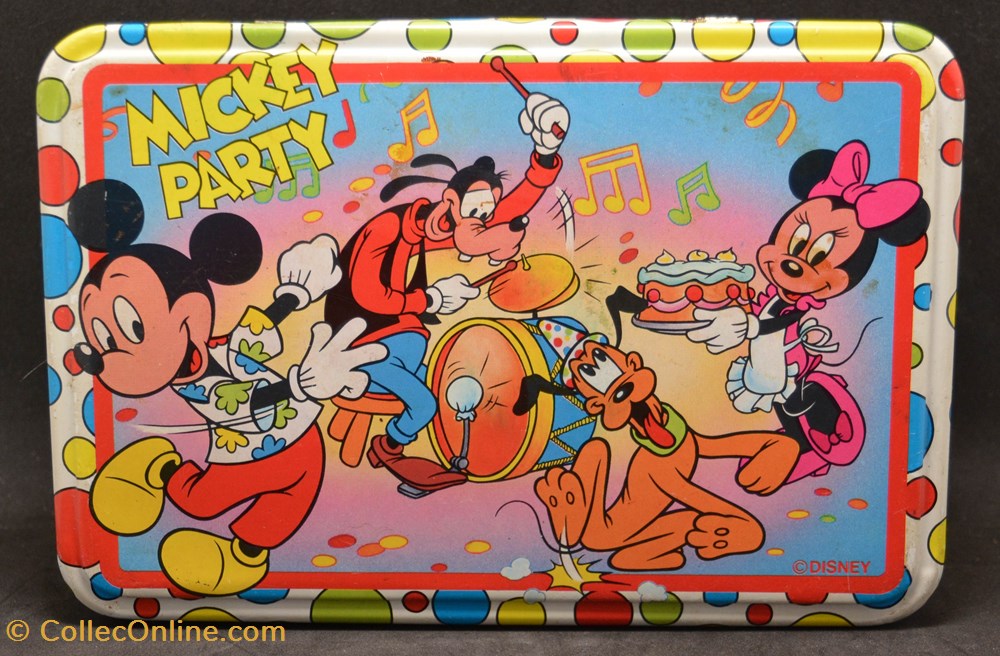 divers boites en tole disney boite a sucre mickey party