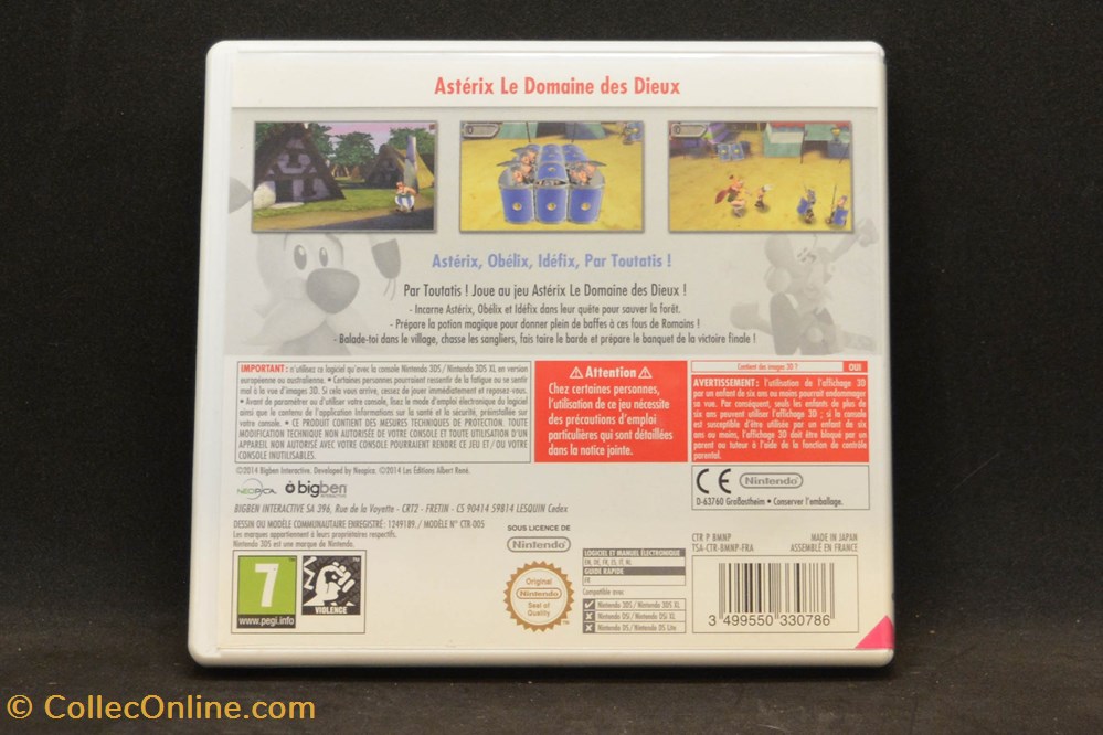 Jeux Nintendo 3DS - 2014 - Astérix - Le domaine des dieux jouets jeux nintendo 3ds 2014 asterix le domaine des dieux