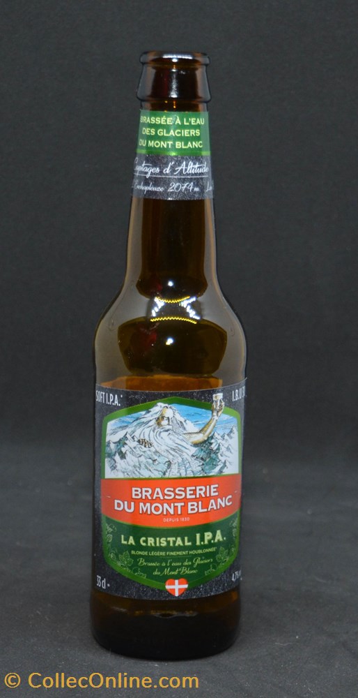 Brasserie du Mont Blanc - Cristal - IPA - FR - 4,7% - 33cl art de table argenterie bistrot alimentation bouteille brasserie du mont blanc cristal ipa fr 4 7 33cl