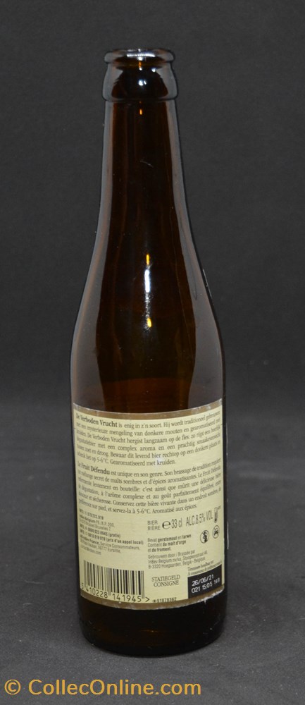 Le fruit défendu - Ambrée - BE - 8,5% - 33cl art la table argenterie bistrot alimentation bouteille le fruit defendu ambree be 8 5 33cl