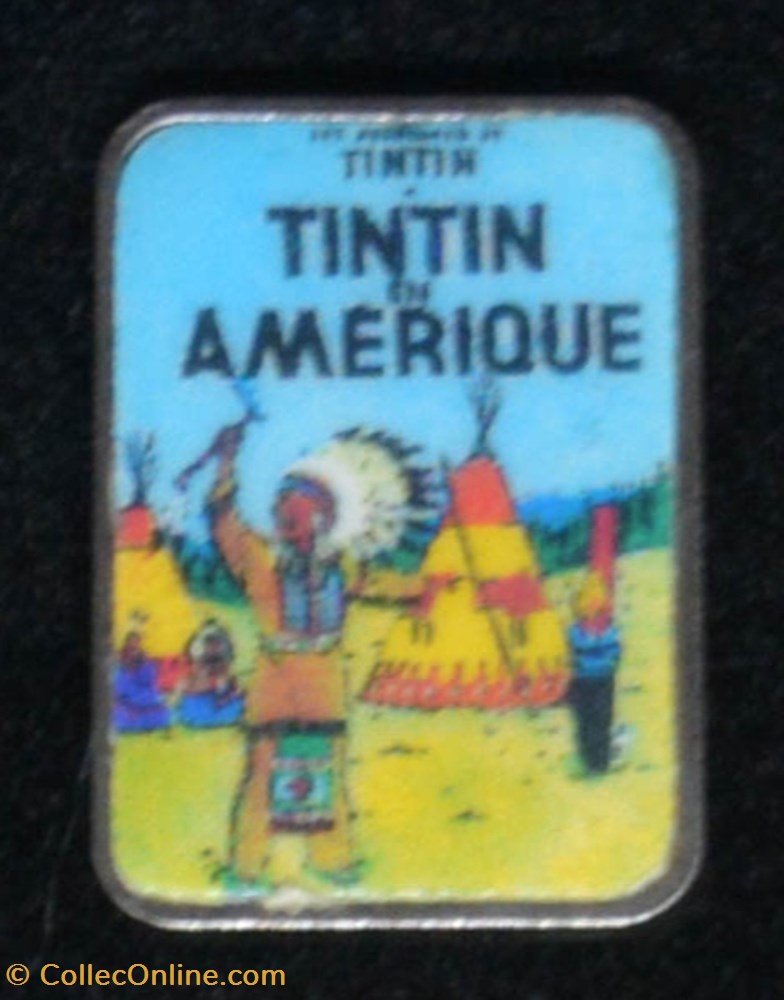 Couverture - Tintin en Amérique diver pin couverture tintin en amerique