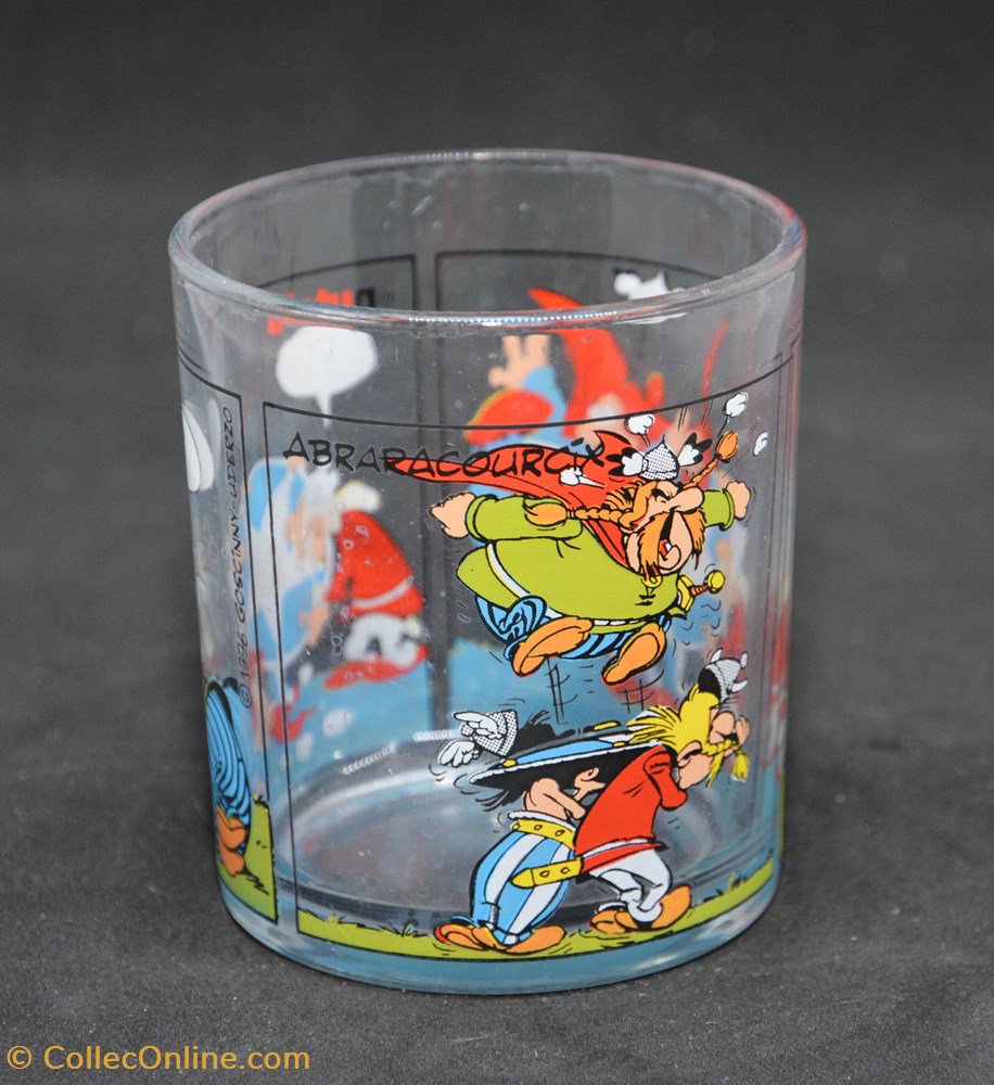 1996 - Nutella - Abraracourcix 2 art de table argenterie verre 1996 nutella abraracourcix