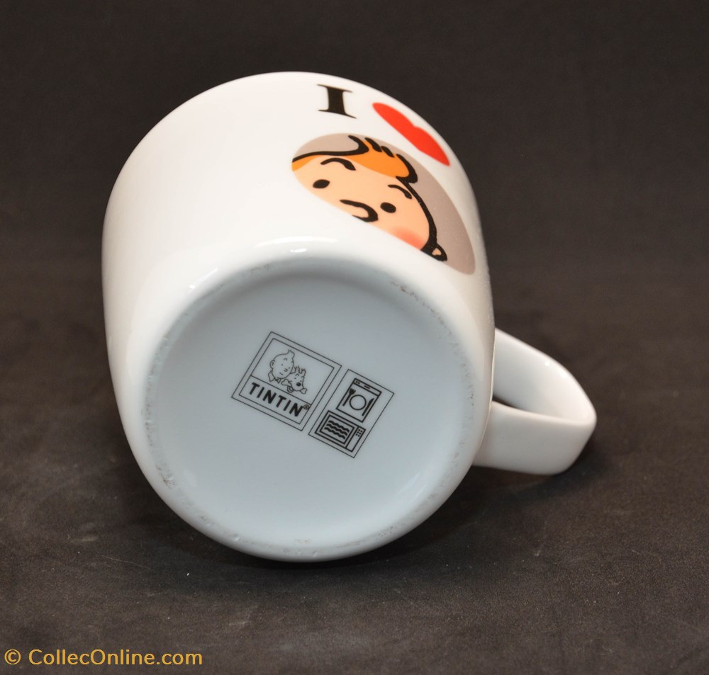 Série "I love" - Mug - Moulinsart - Tintin 3 de la table argenterie service the cafe tass serie i love mug moulinsart tintin