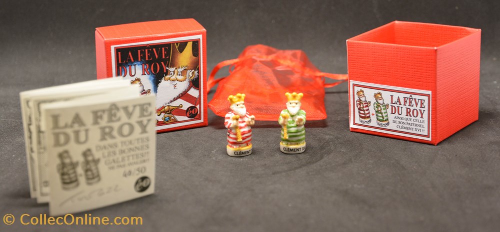 Edition Original - 2022 - Fêve du roy - Rouge + Verte figurines edition original 2022 feve du roy rouge verte