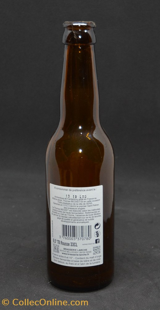 Thomas Becket - Rousse - FR - 6,5% - 33cl art de la table argenterie bistrot alimentation bouteille thomas becket rousse fr 6 5 33cl