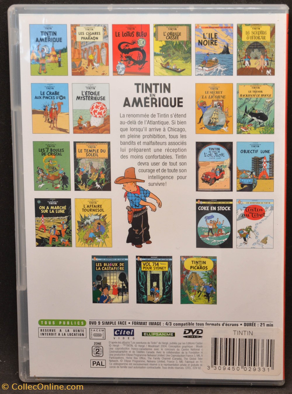 divers film blu ray dvd 2004 citel tintin en amerique