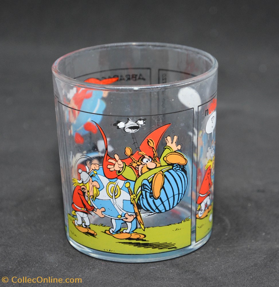 1996 - Nutella - Abraracourcix 3 art de table argenterie verre 1996 nutella abraracourcix