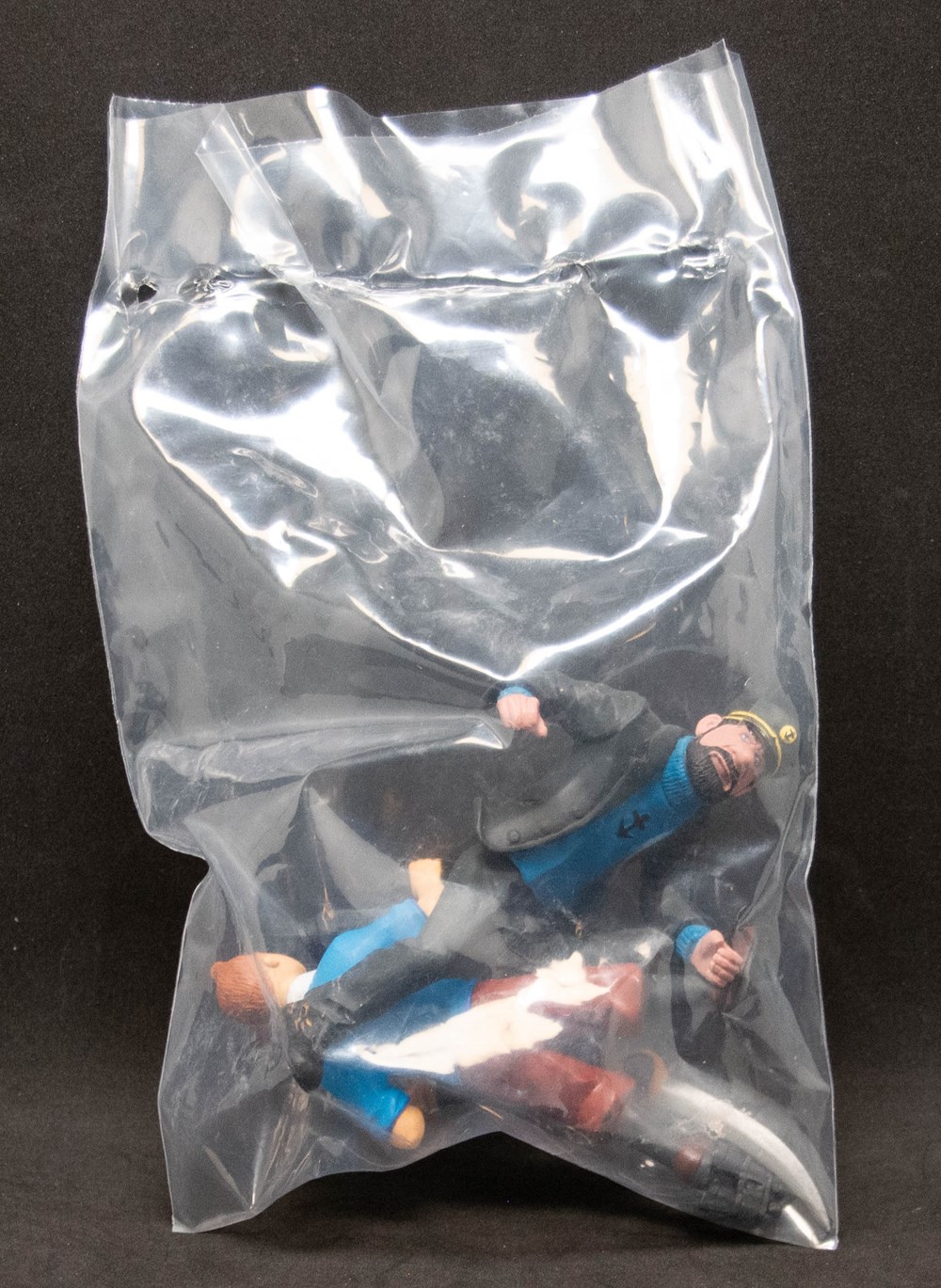 Plastoy - 2011 - Tintin et Haddock avec accessoires figurines plastoy 2011 tintin et haddock avec accessoires