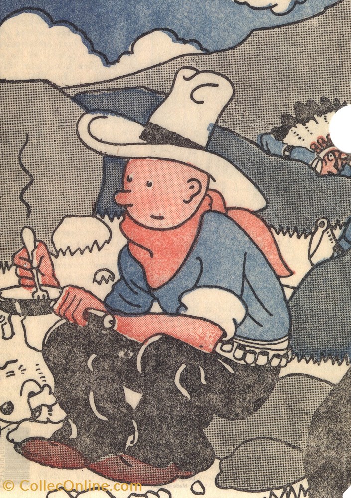 Pochette souple - Tintin en Amérique vieux papier autre pochette souple tintin en amerique