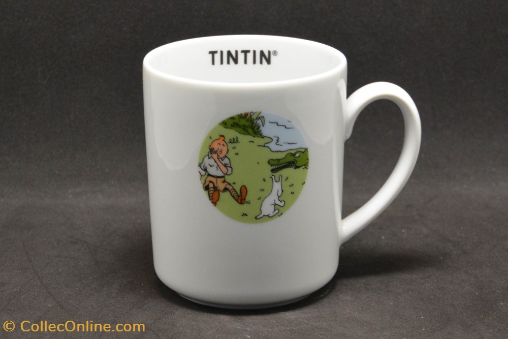 Mug - Moulinsart - 2003 - Série "Congo" 2 de la table argenterie service the cafe tasses mugs mug moulinsart 2003 serie congo