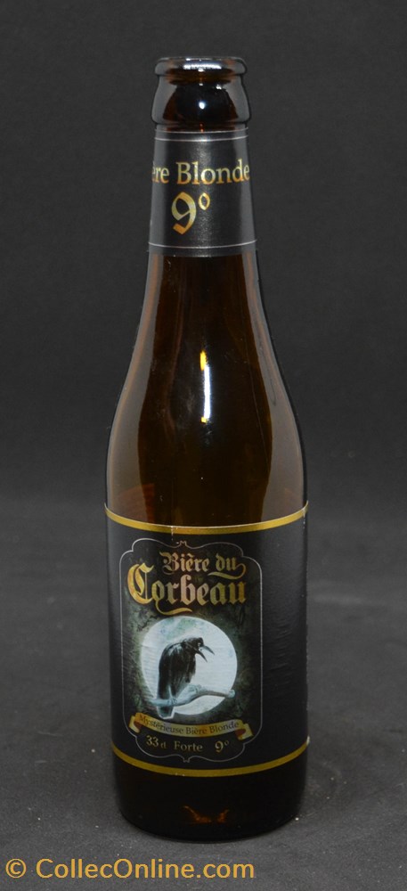 Bière du corbeau - Blonde - BE - 9% - 33cl art la table argenterie bistrot alimentation bouteille biere du corbeau blonde be 9 33cl