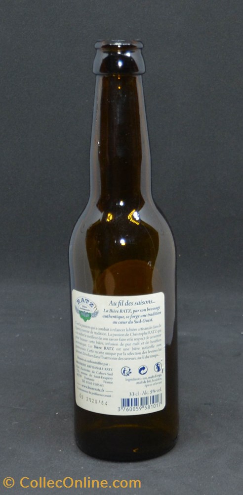 Ratz - Blanche - FR - 5% - 33cl art de table argenterie bistrot alimentation bouteille ratz blanche fr 5 33cl