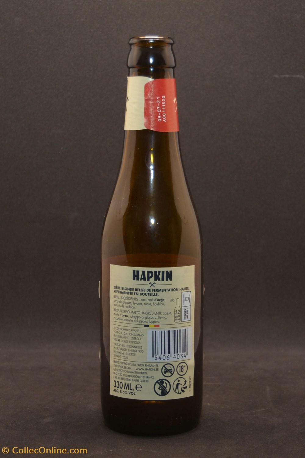 Hapkin - Blonde - BE - 8,5% - 33cl art la table argenterie bistrot alimentation bouteilles hapkin blonde be 8 5 33cl