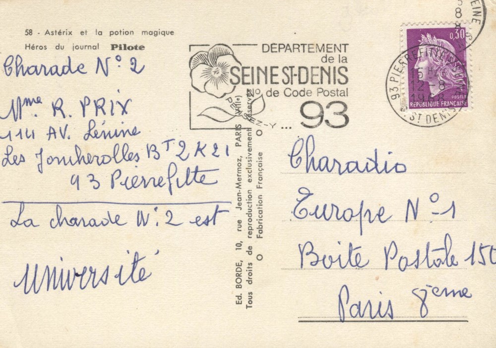 CP - 10x15 - Pilote - 58 - Astérix et la potion magique cartes postales cp 10x15 pilote 58 asterix et la potion magique