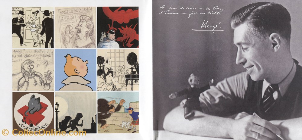 vieux papier ticket d entree musee herge brochure
