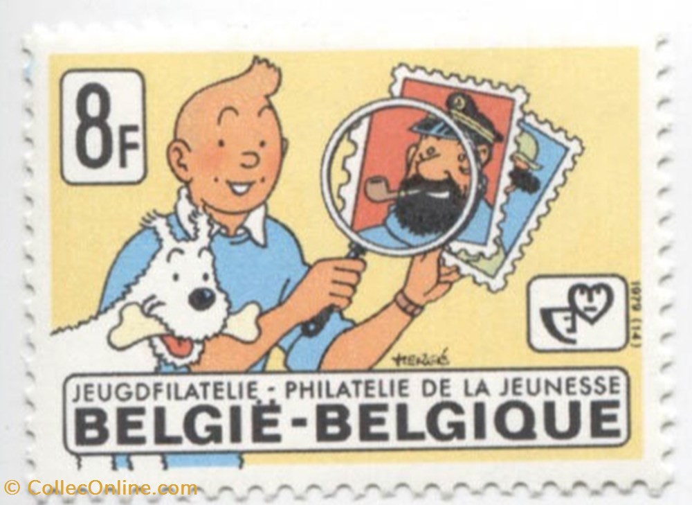 belgique timbre neuf 1979 8fb philatelie de la jeunesse
