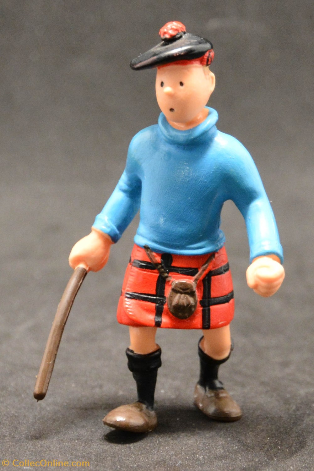 Plastoy - 1994 - 8,5cm - Tintin en kilt figurines plastoy 1994 8 5cm tintin en kilt