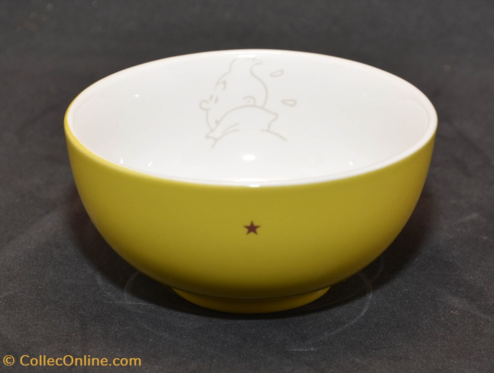 Bol - Moulinsart - Jaune de la table argenterie service the cafe tass mug bol moulinsart jaune