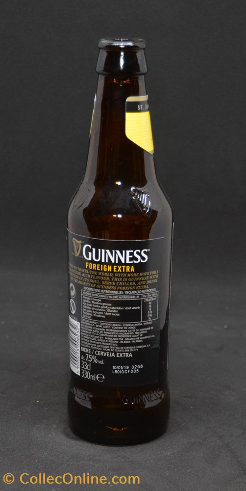 Guinness - Foreign Extra - Ambrée - IRL - 7,5% - 33cl art de la table argenterie bistrot alimentation bouteille guinness foreign extra ambree irl 7 5 33cl