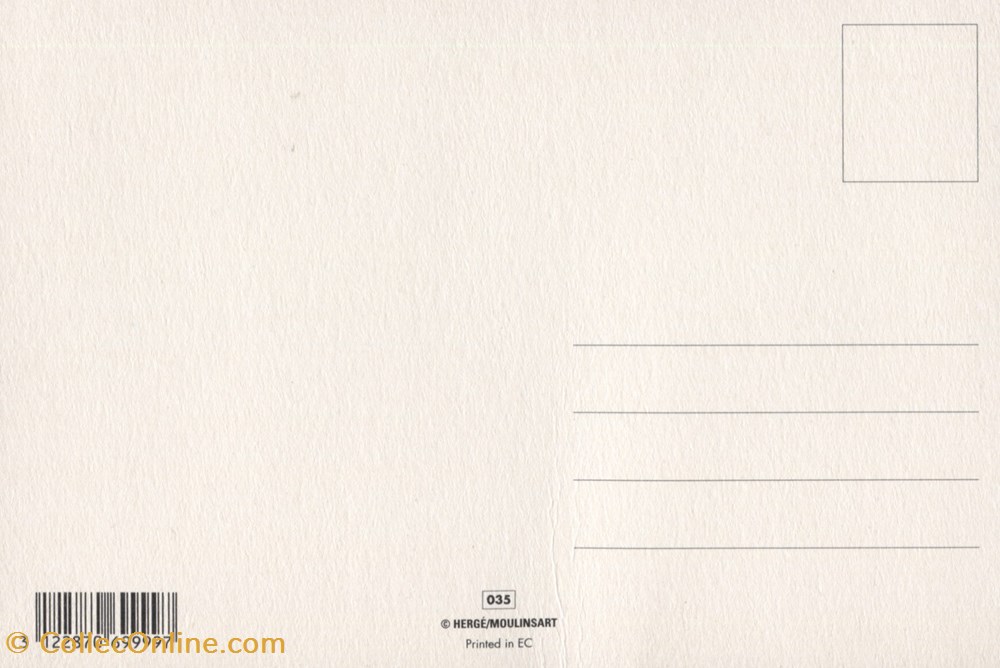cartes postales carte moulinsart 10x15 etoile mysterieuse 035