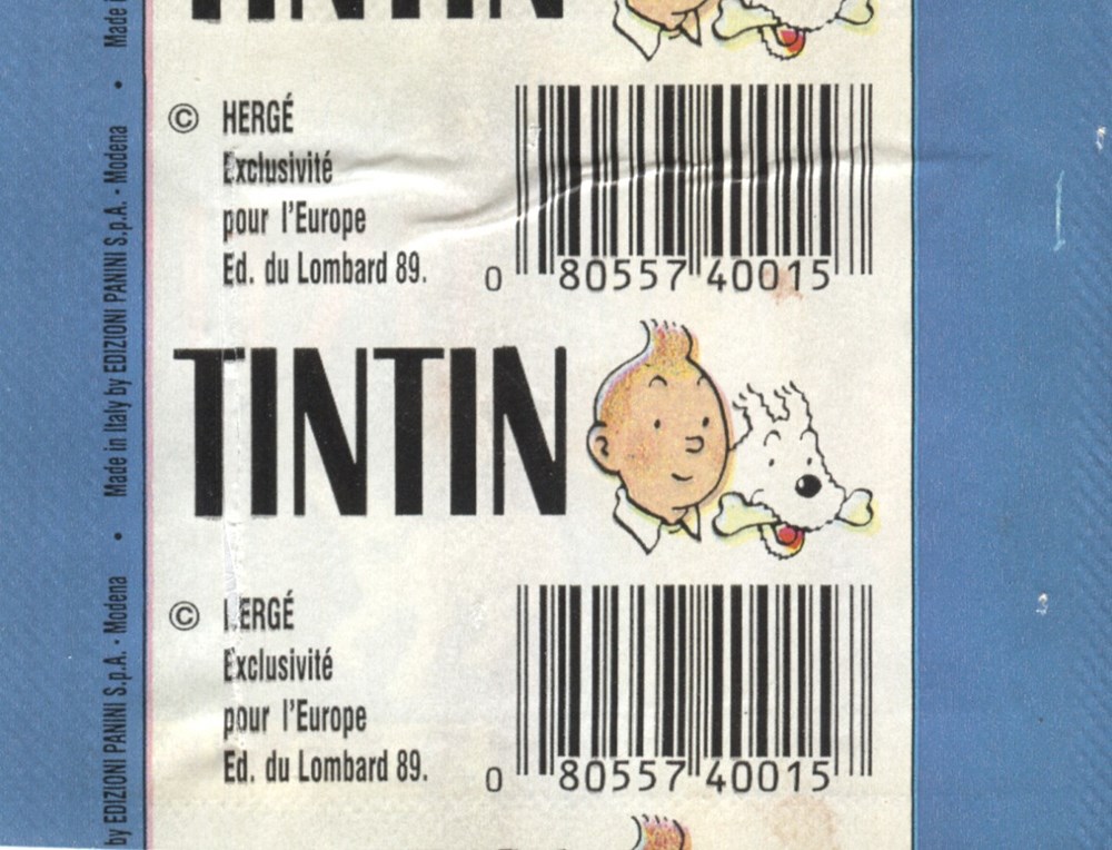 documents anciens tickets d entree panini 1989 tintin pochette