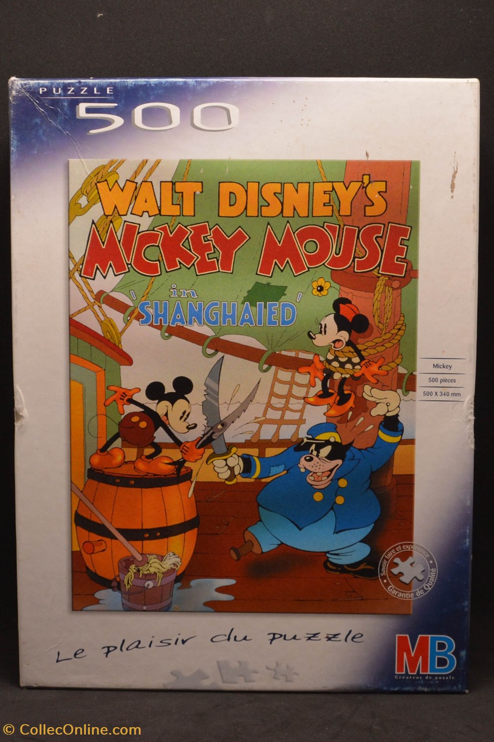 Walt Disney's - MB - 2001 - 500 pièces - Micky Mouse in 'Shanghaied' jeux de societe jouets casse tete puzzle walt disney s mb 2001 500 pieces micky mouse in shanghaied